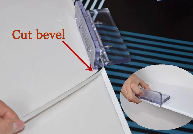 Kt Board Slot Cutter Inside Bevel Chamfered Foam Board Bevel Cutter Industrial Knife for Advertising Cutting