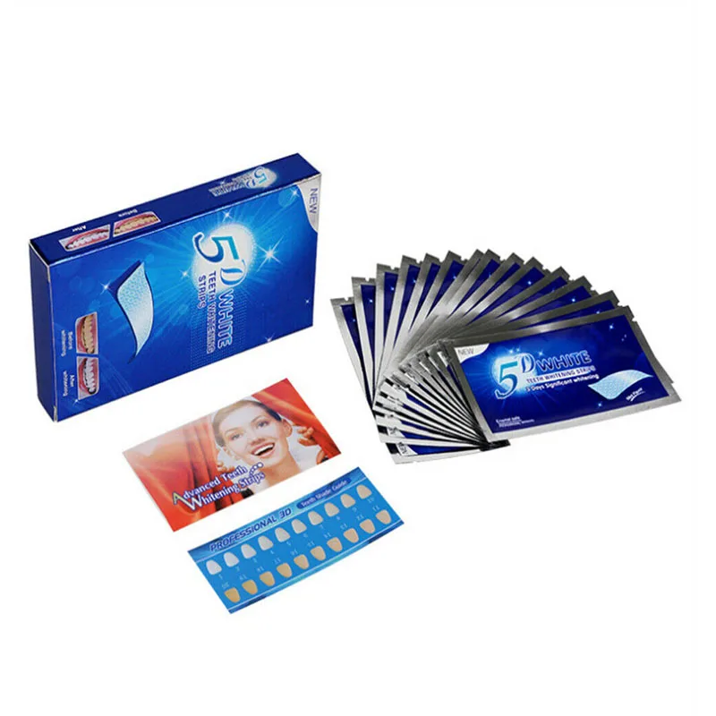 3d 28 Pack 5d Gel Teeth Whitening Strips White Tooth