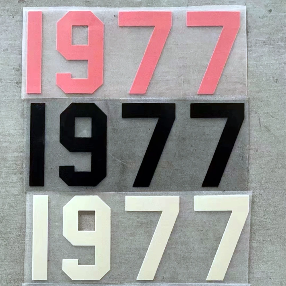 Customized Size Various Color 3d Extra Thick Velvet Iron On Htv Flock Heat Transfer Vinyl Sticker neck label