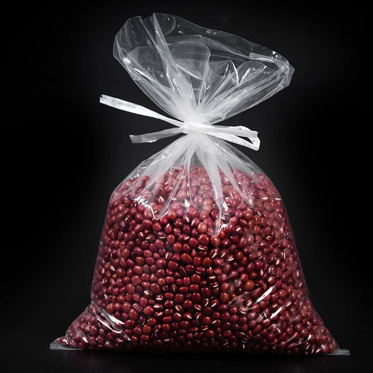 Clear Plastic Pe Flat Poly Bag 50 100 Micron Custom Size PE Transparent Plastic Flat Bottom Bag