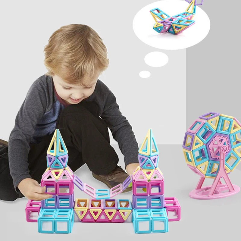 30pcs(Set) Magnetic Building Blocks Toys Kids Blocks & Model Building Toys Game DIY Construction Castle Building Block For Kids