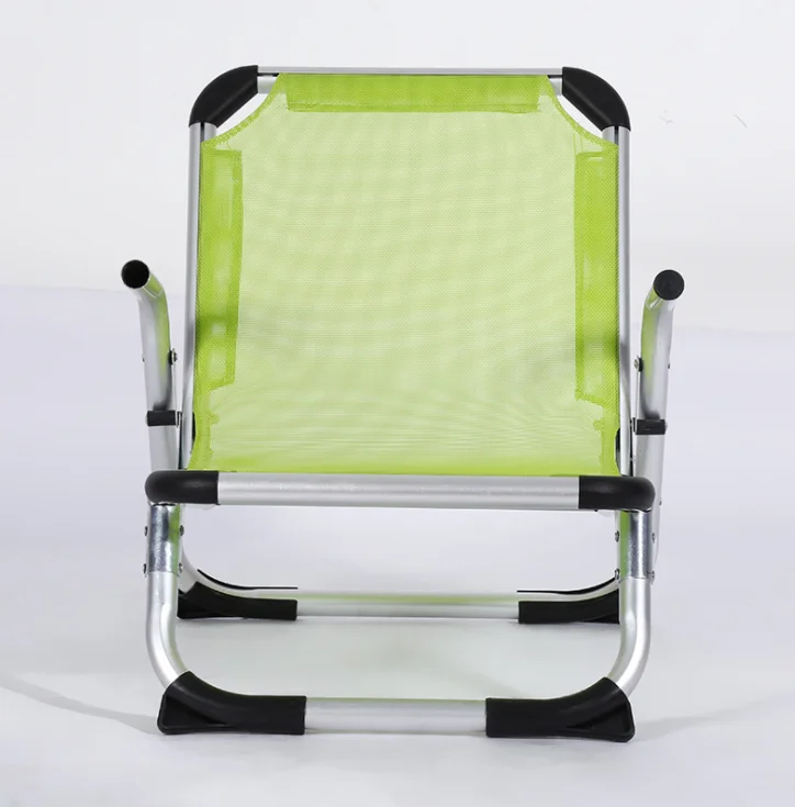 Outdoor Compact Lightweight Aluminum Folding Beach chair with armrest