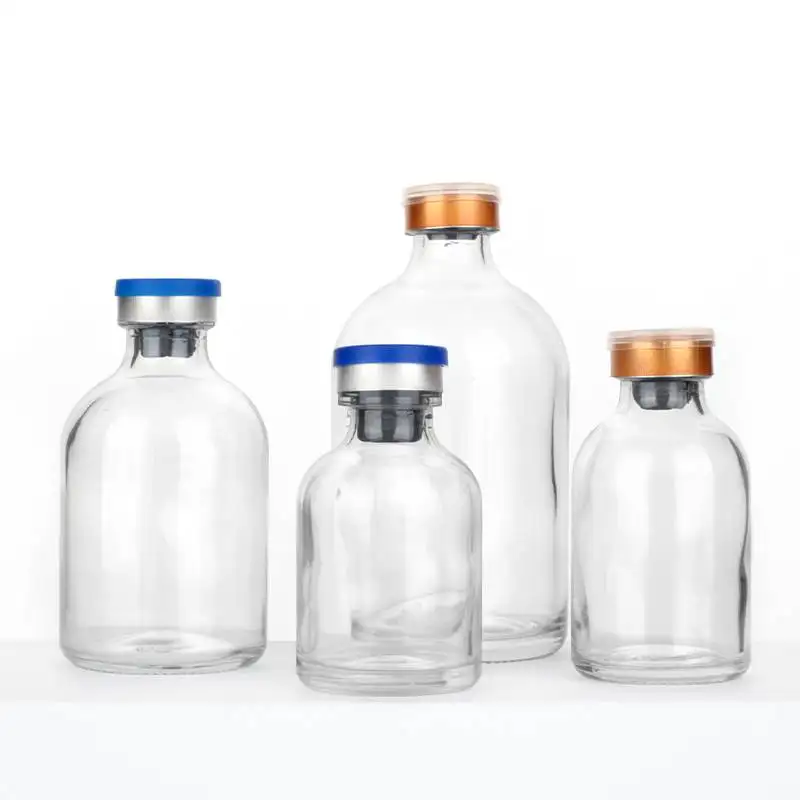 20ml 30ml 50ml 100ml Pharmaceutical Injection Glass Bottle Vials for Saline Injection