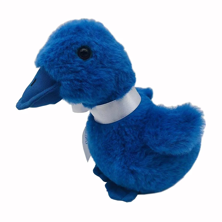 Custom personalized soft stuffed animal blue duck child toy new design cartoon plush duck animal toy doll