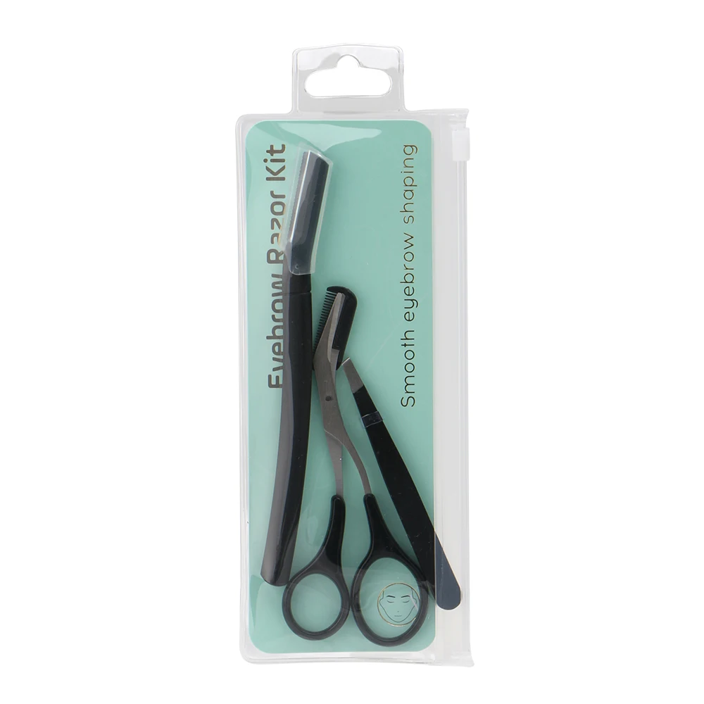 Beauty Tools Eyebrow razor Kit Women Face Scissors with