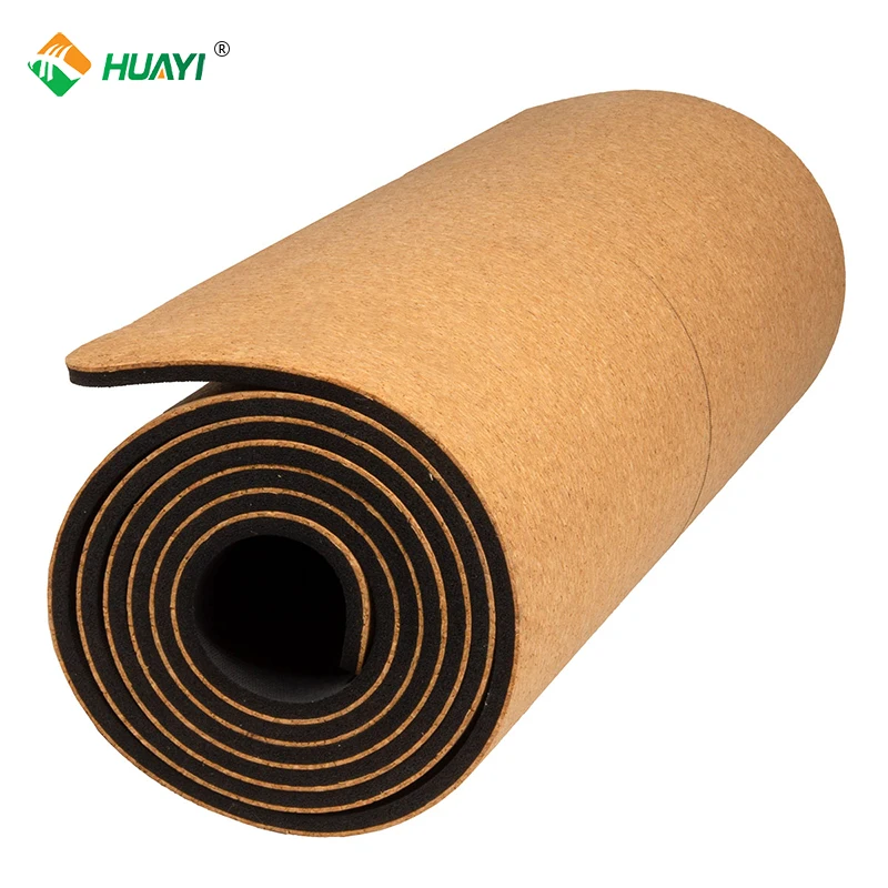 China Manufacturer wholesale  Custom Logo Cork TPE Yoga Mat eco-friendly cork yoga mat