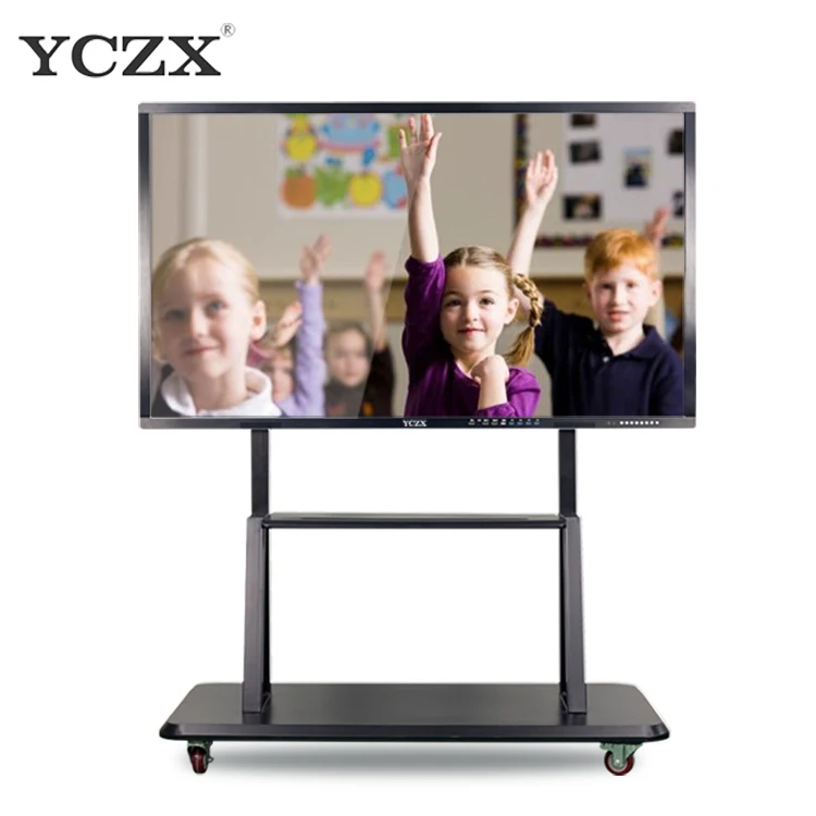 Multi-Functional 55 Inch Android win7 10 Optional Intelligent Touch Smart White Board Interactive Flat Panel