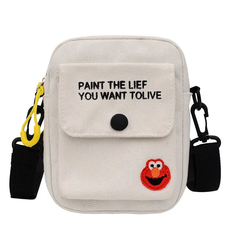 Custom Cartoon Printing Crossbody Bags Messenger Bag Sesame Street Bag for Teeners
