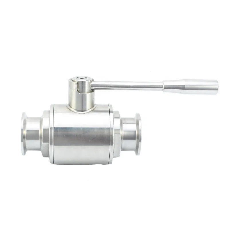 YongDa 304 316L sanitary Stainless Steel No-retention quick two way Ball Valve