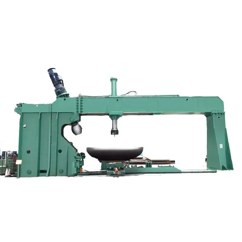 Security Sphericity No Template Irregular Dished Head Folding Machine oval tank head making machine