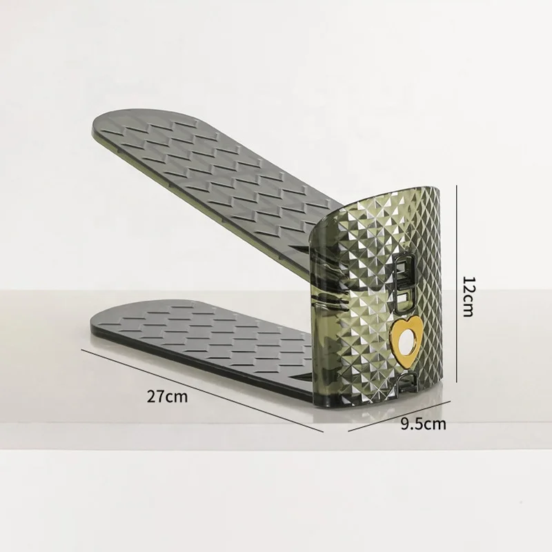 2023 New Design Household Shoe Rack Adjustable Double-Layer High-Quality Plastic Shoe Rack