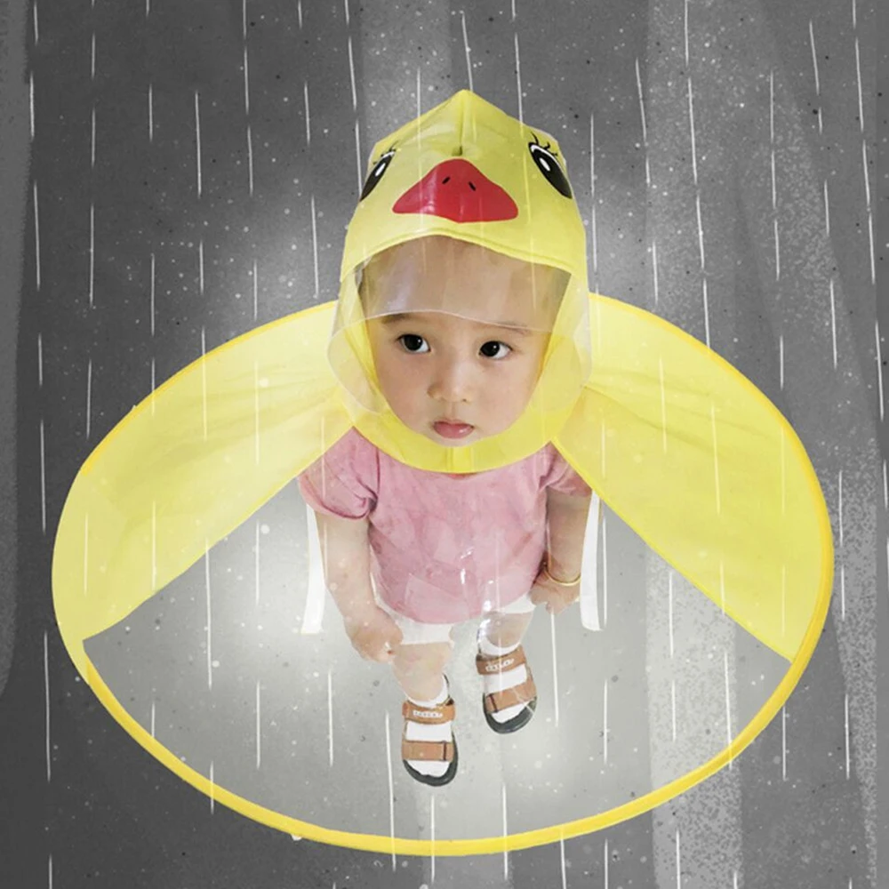 Ufo  Umbrella Automatic Folding Umbrella Children Creative Gifts Umbrella Student Woman Man Rain Hat