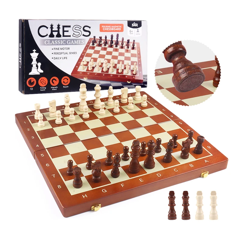 Wooden Chess Parent Child Interactive Game Children Educational Learning Thinking ability Teaching Aids Toys For Kids Boys Girls