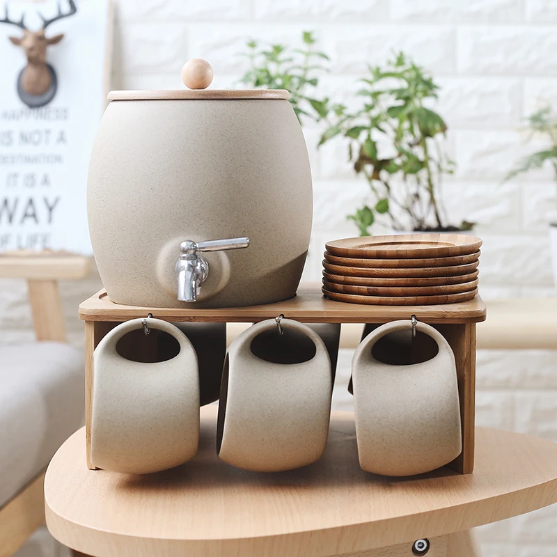 Unique water pot set with cup personalized  european porcelain tea pot and kettle set