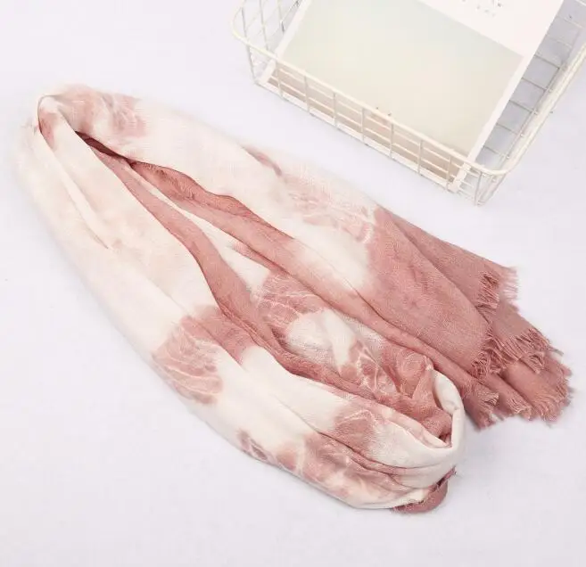 Fashion women viscose tie dye scarf