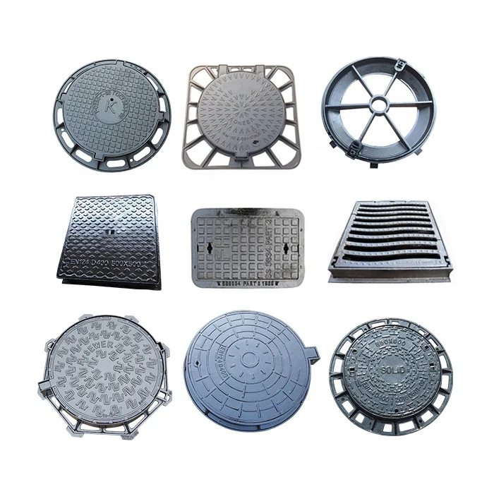 
850X850 D400 Double hinge, double closing Square Sewage Manhole Cover in China 