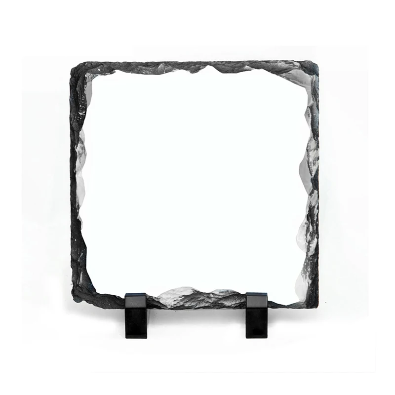 Heart Round Rectangle Stone Slate Photo Personalized DIY Blank Sublimation Photo Rock Slate