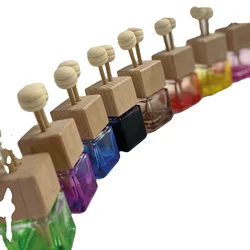 Factory Price Lovely Design Tyre Shape Clear Bottle Wholesale 8ml Polymer Clay Decorated Car Fragrance Bottle