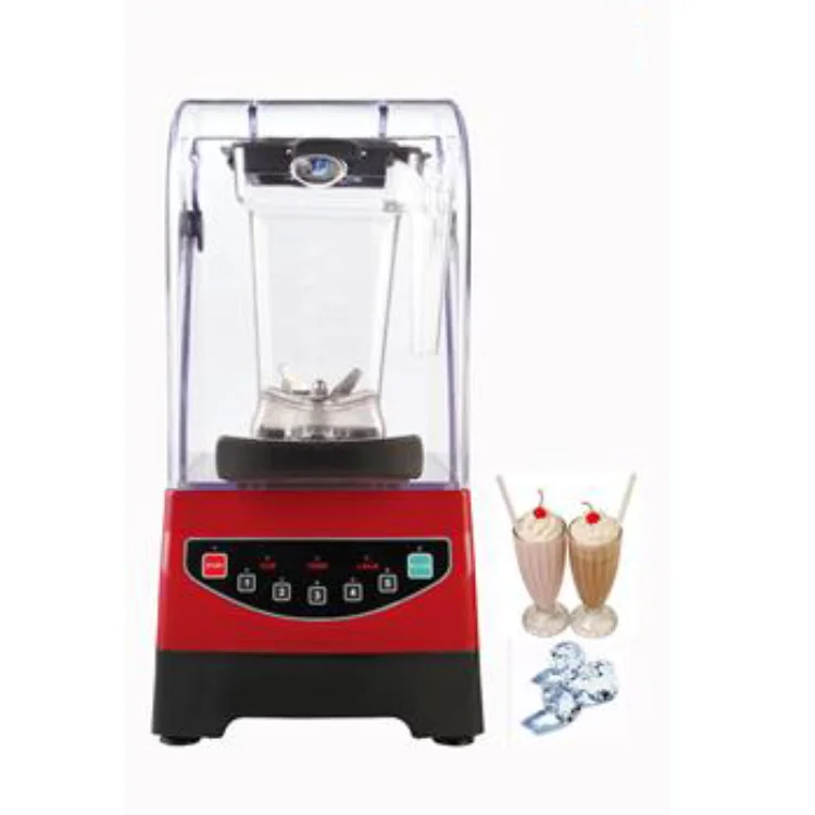 Professional use 1000W high speed 20000RPM ice crusher with soundproof cover PC jar 1.5L capacity commercial blender