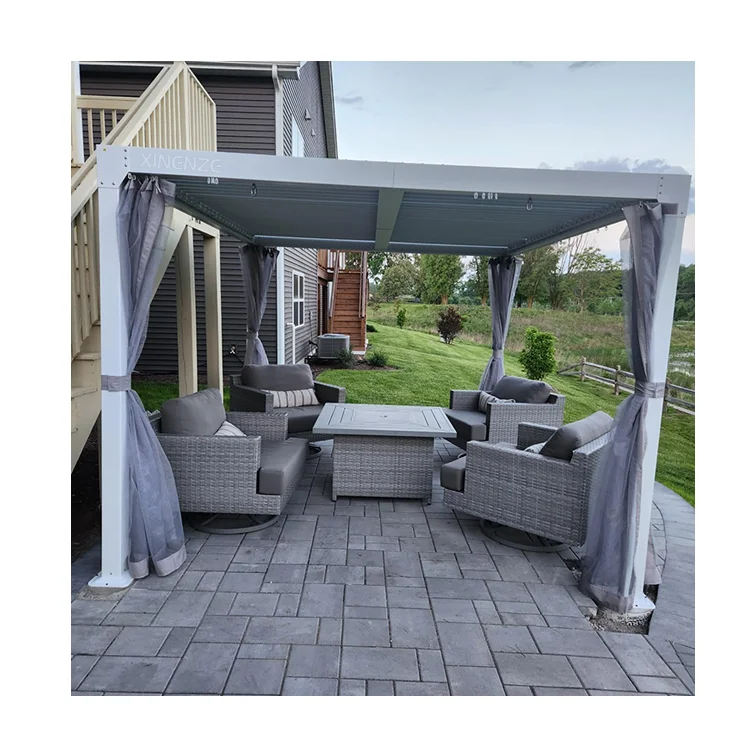 Modern Factory Direct Sunshade Movable Garden Patio Poly carbonate Covers Aluminum Awning