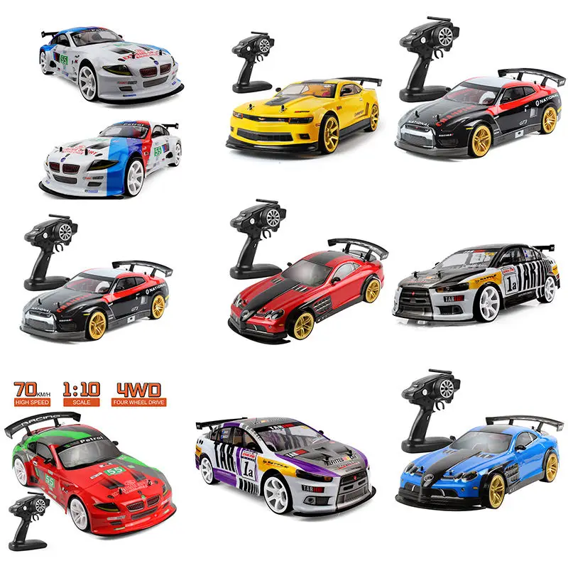 1:10 Large RC Car 70Km/h High Speed Drift Car Dual Mode 4WD Electric Remote Control Racing Car Model