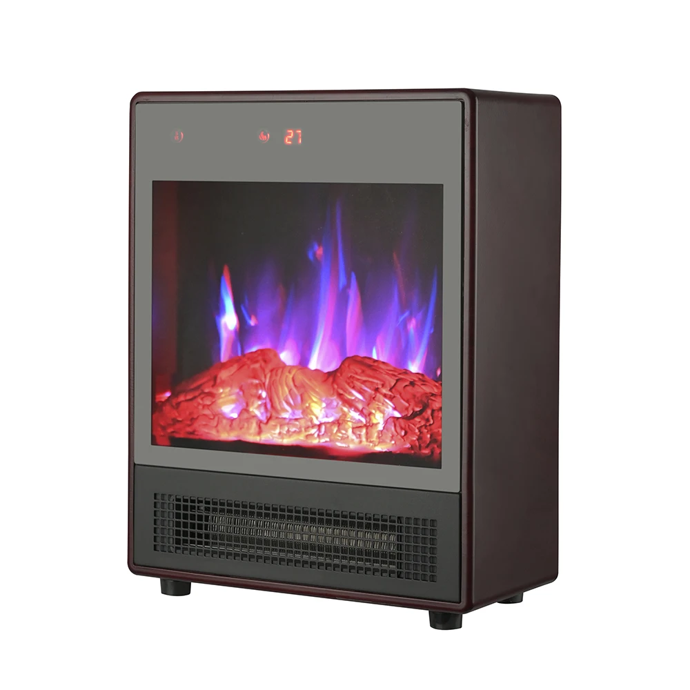 Weather Choice Electric Fireplace Portable Desktop Flame Heater Stove for Living Room Bedroom