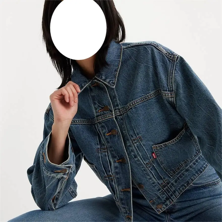High Quality Wholesale Custom Women Denim Jackets Women Jean Jacket Blue Plain Denim Coat Jacket