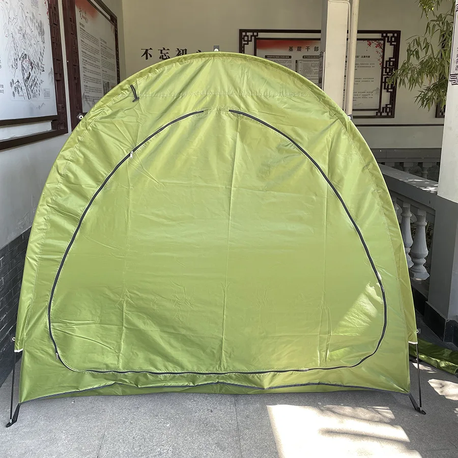 Waterproof 210D Silver Coating Cloth Portable Bicycle Tents Storage Outdoor Durable Mountain Bike Tent Heavy Duty