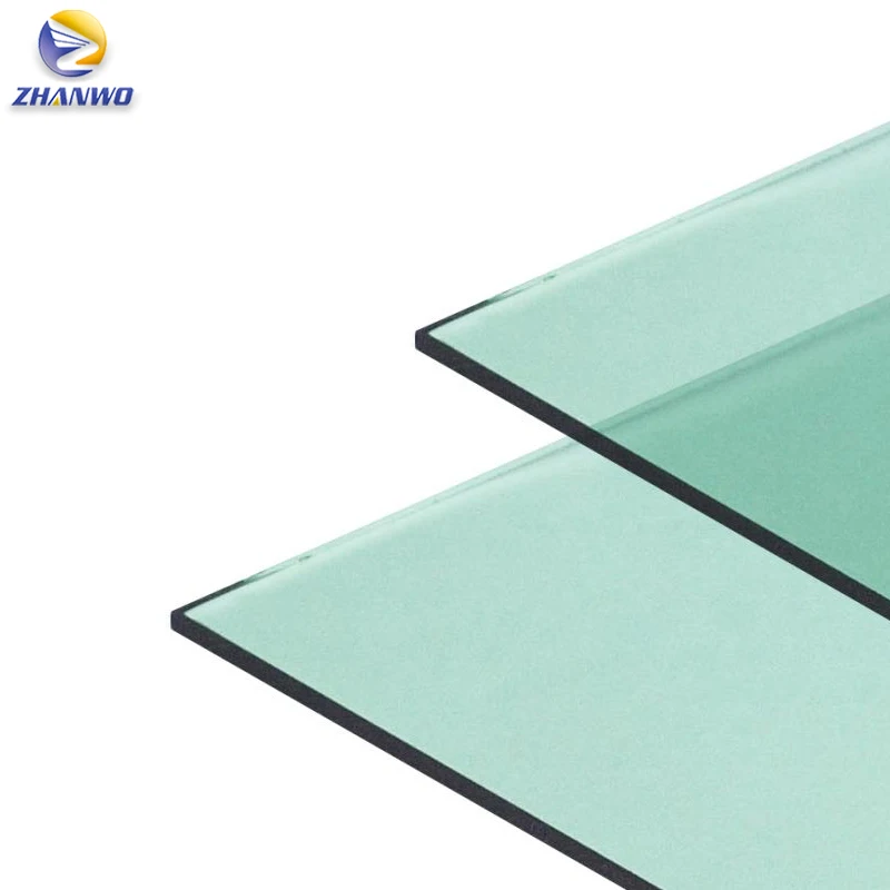 heat reflective grey blue green bronze window glass factory colored tinted building glass