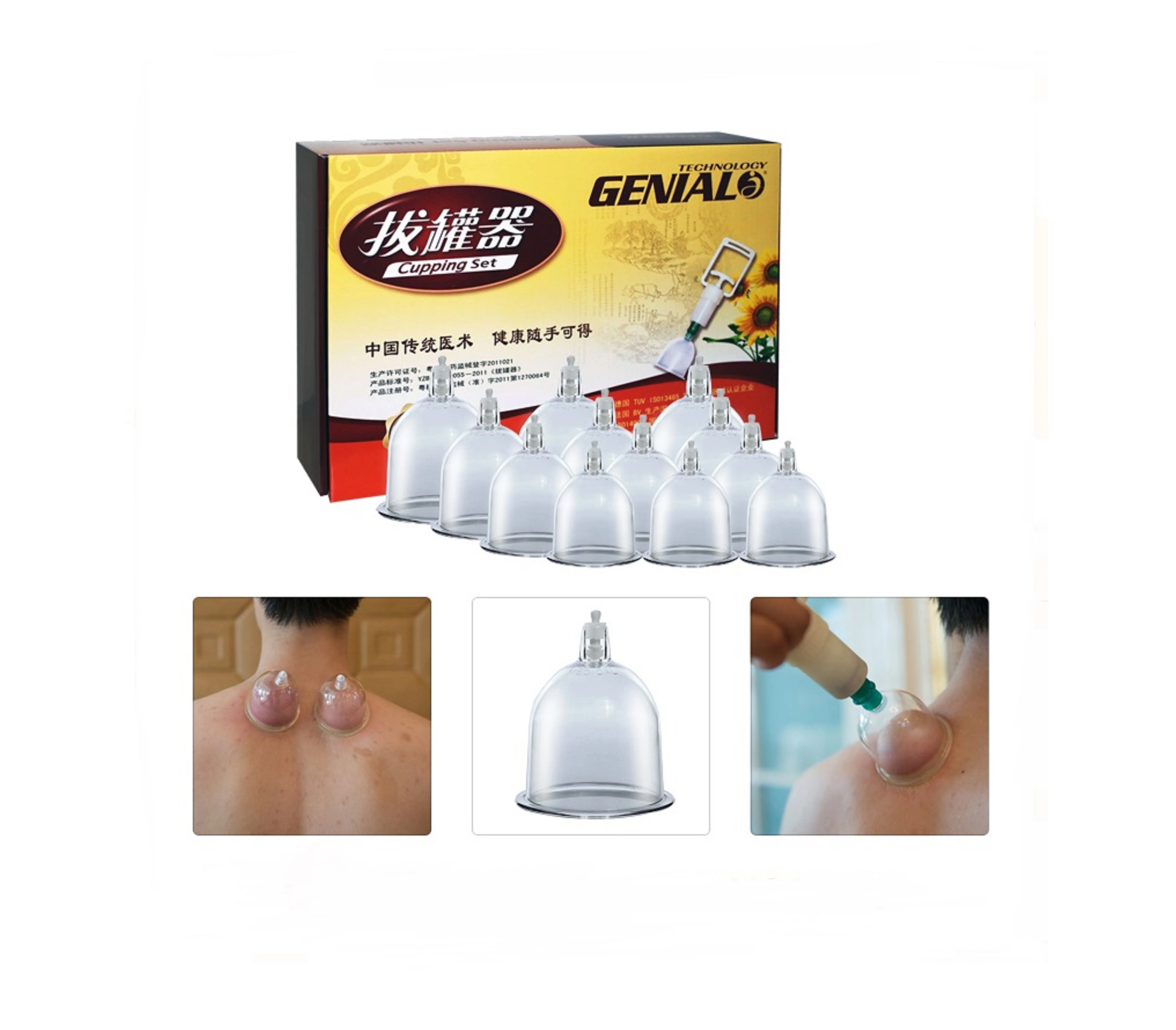 NEW VACUUM CUPPING SET 24 CUPS Therapy Massage cupping best Acupuncture needles