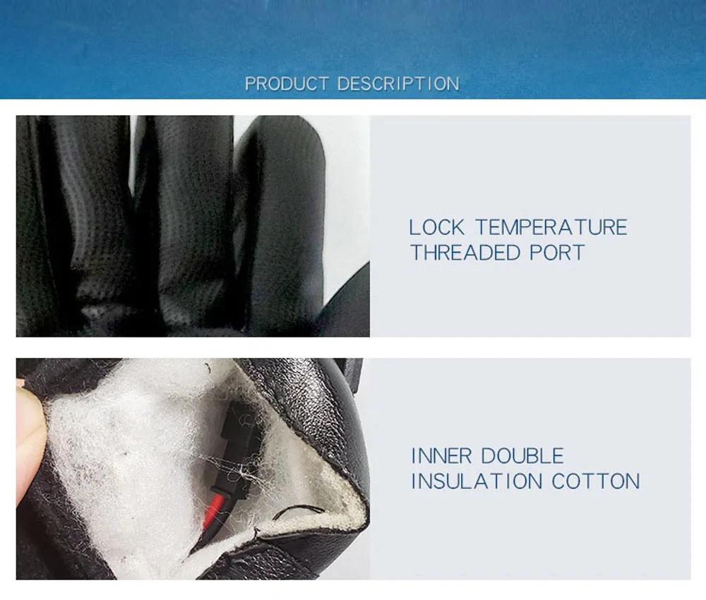 usb heated gloves electric three-gear Motorcycle heated Gloves 7.4V lithium battery 4000mAh