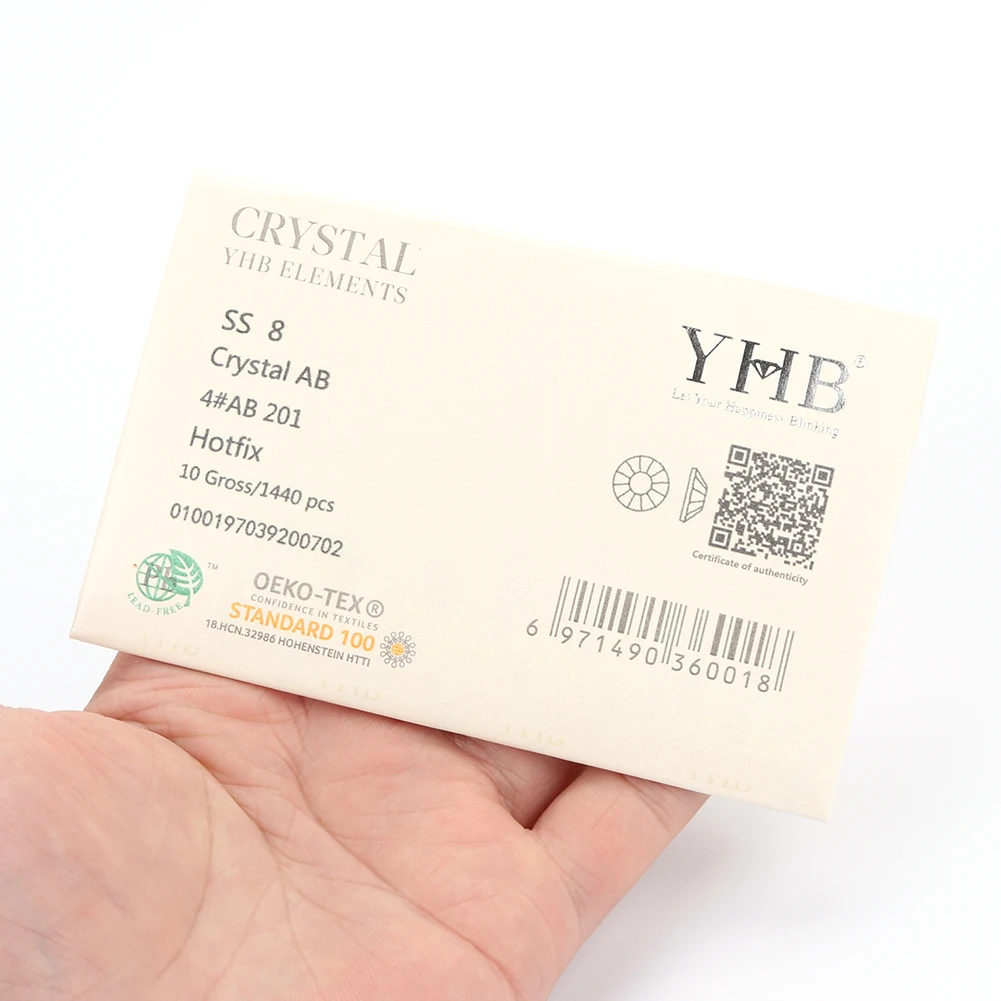 Factory Direct Sale YHB Crystal Rhinestones Designs for Cloth Accessories Hotfix Flatback Glass Free 1 Bag Nail Rhinestones T/T