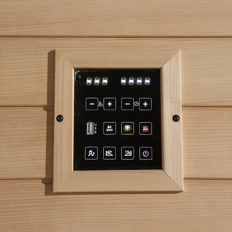 Factory Direct Mini Indoor Wooden Sauna 1-2 Person Home Far Infrared Sauna Room for Health Sauna Vapor