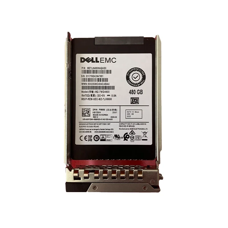  Сервер SSD Dell 480G 1 92 T 960G твердотельный диск