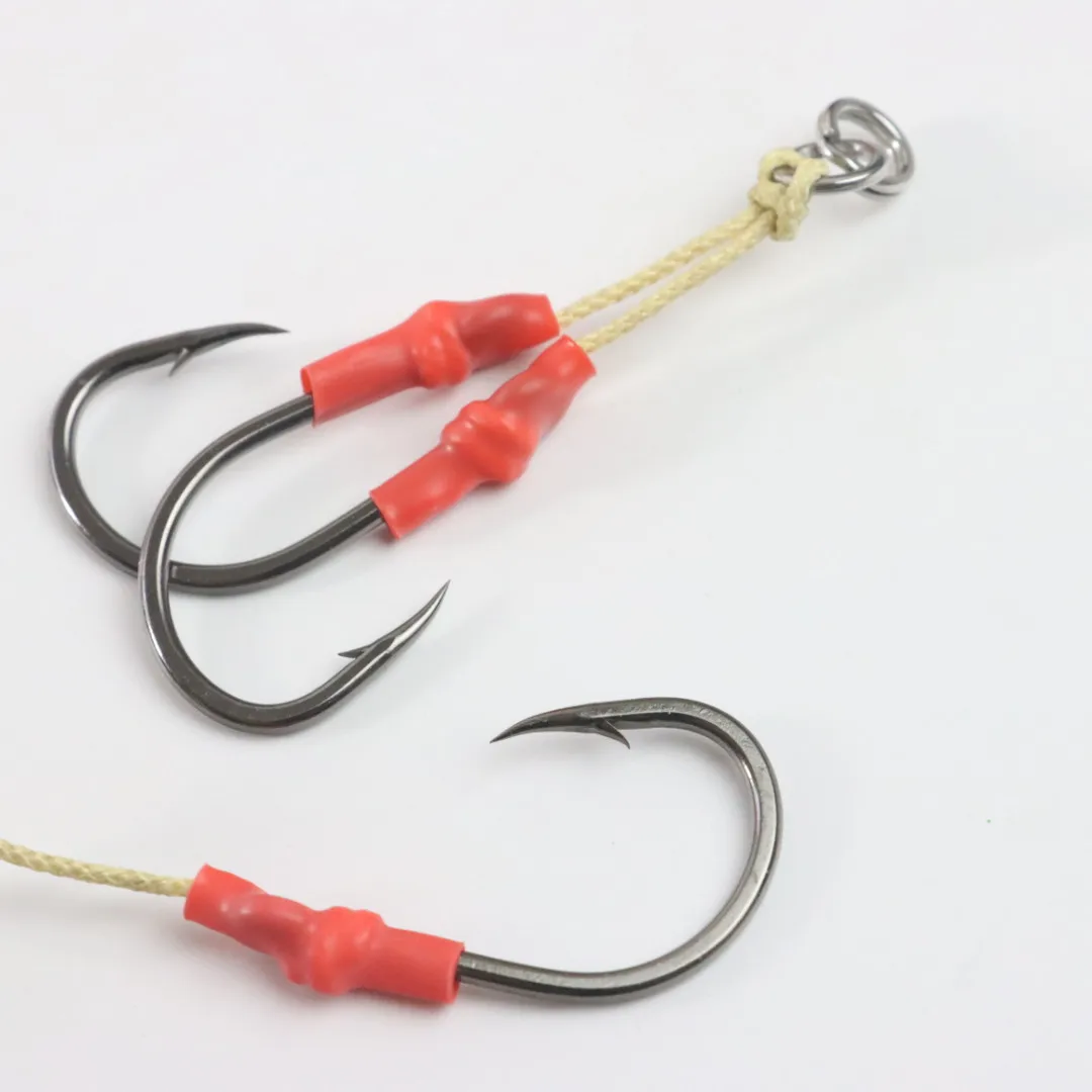 6/0 7/0 8/0 In stock Super Strength Jigging Assist Hook High Carbon Line Fishing Pesca Saltwater Pike Line With Fish Hook