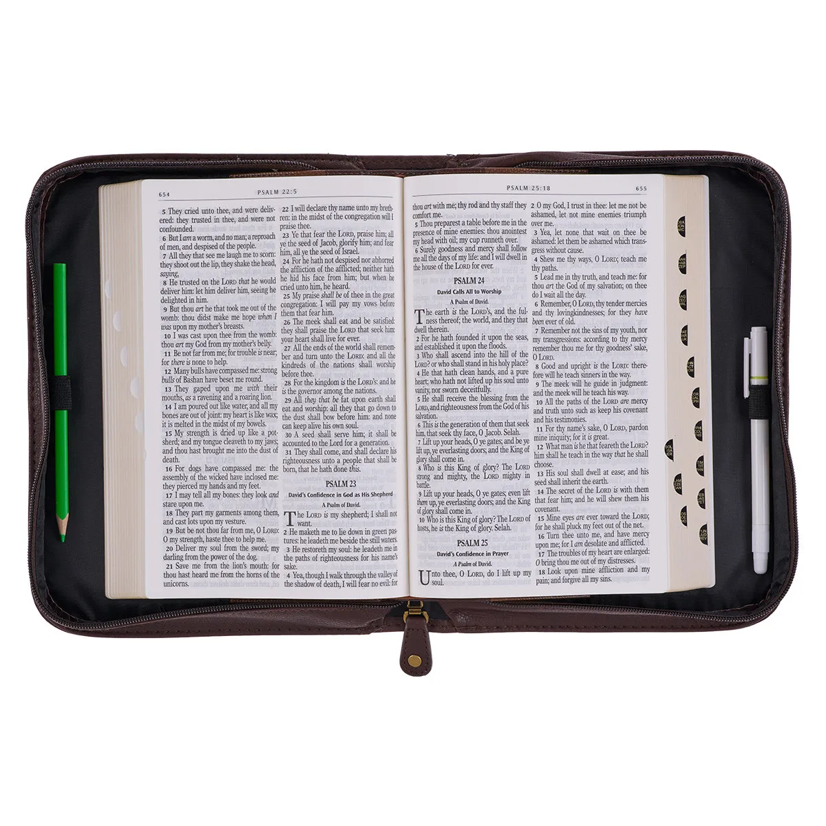 Customized Design Hard Leather Book Cover Bible Covers Case Bible Cover Multifunctional Bible Bag With Zipper