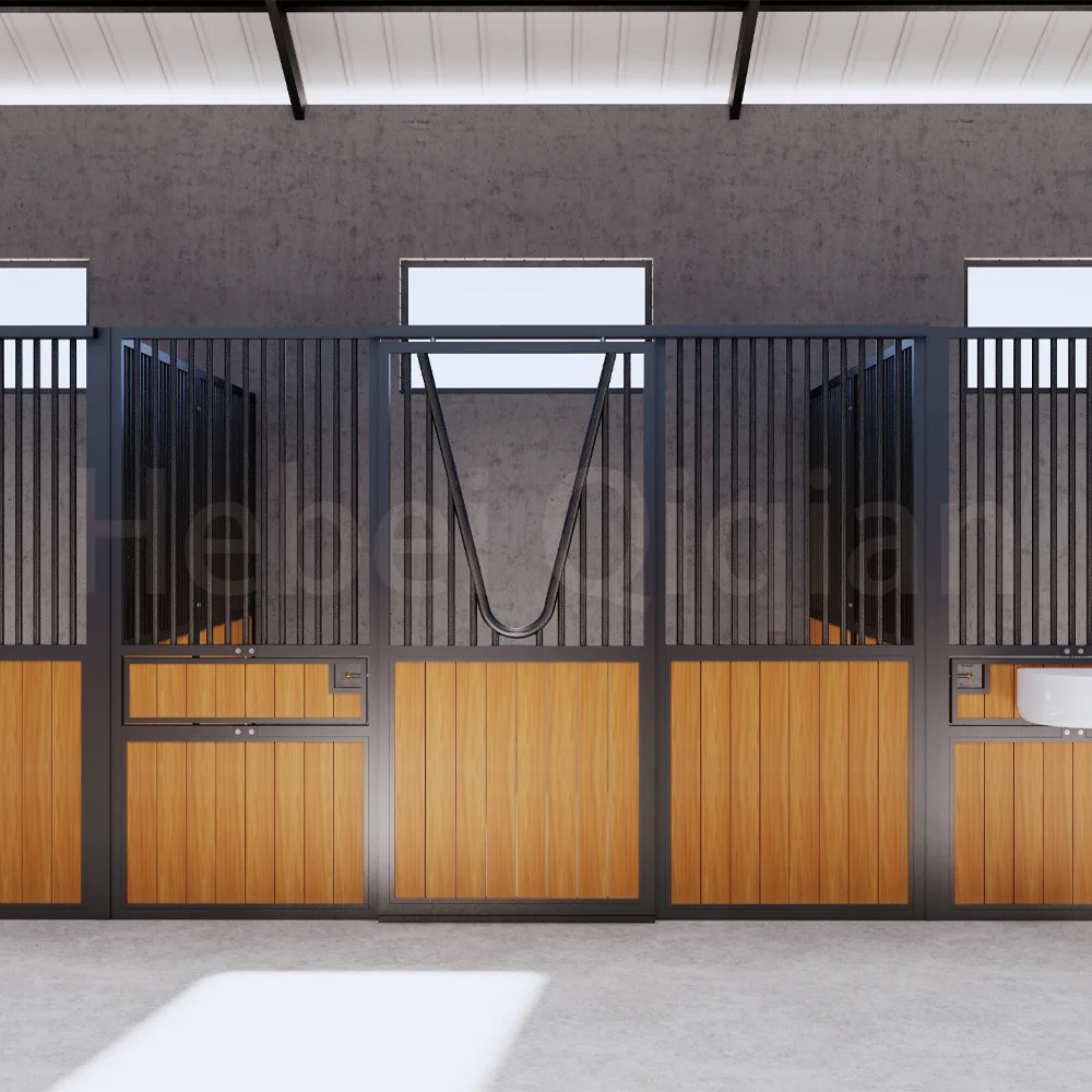 4.2x2.2m 3x2.2m 3.6x2.2m Outside Portable Horse Stables Stall Movable Equestrian Race Metal Barns For Horse Stable House