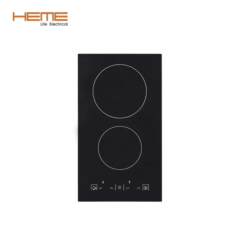 Новый дизайн, сенсорное управление, встроенная керамическая плита с 2 горелками, одобренная CE и CB