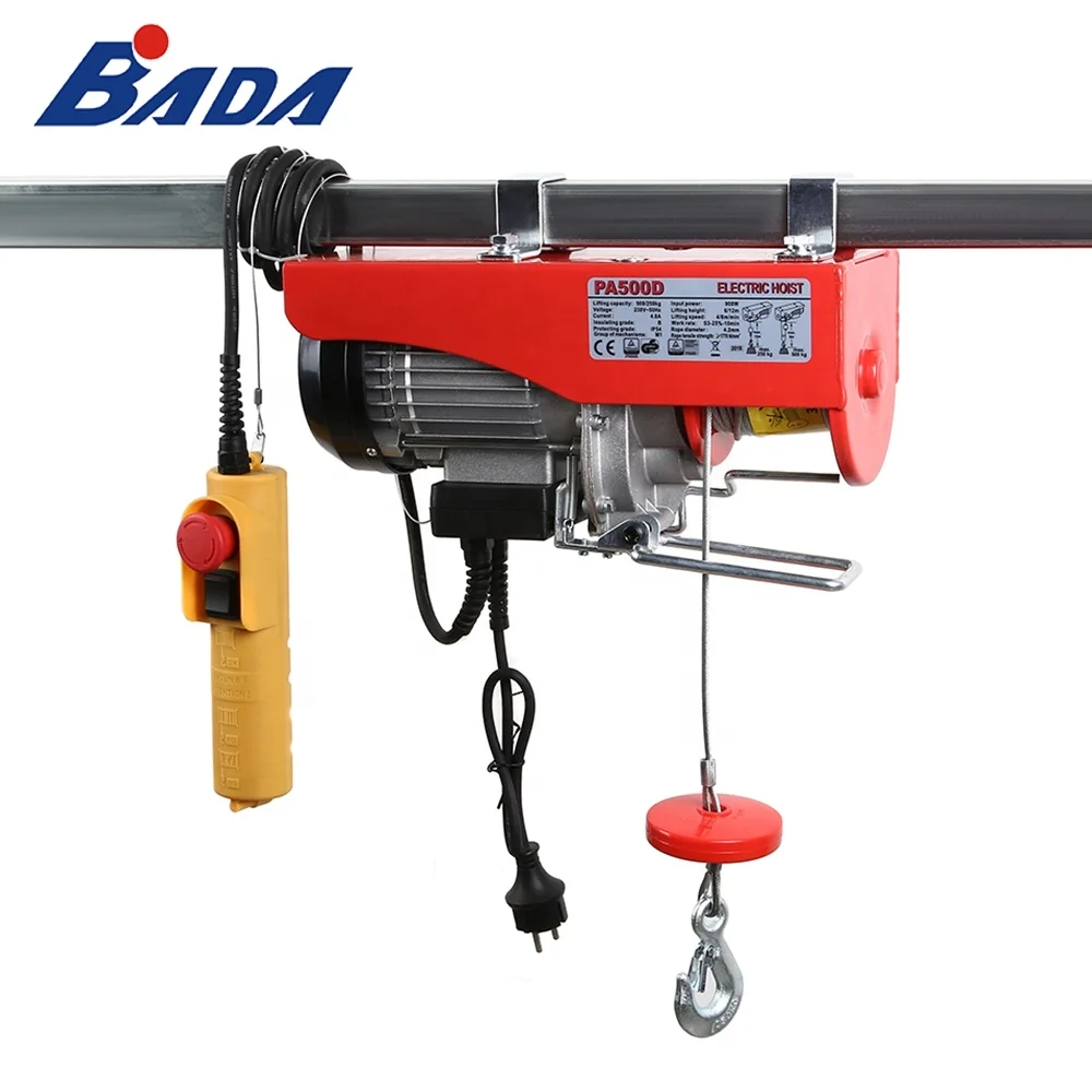 PA500D 0.2/0.8 tons small mechanical electric cable hoist
