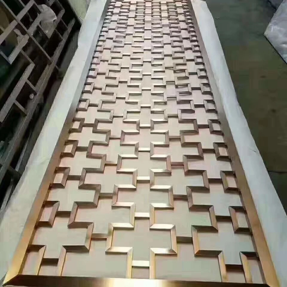 Cutting Partition Metal Screen Restaurant Wall Panel stainless steel Screen Home Screen