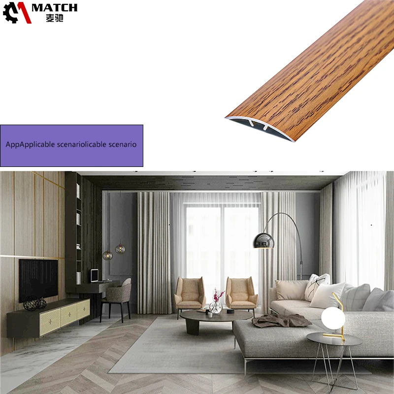 China Supplier Chrome Polished Aluminum Tile Trim floor leveling system