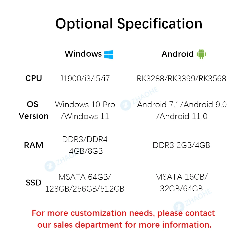 TZ158 Настольный киоск с цифровым сенсорным экраном
