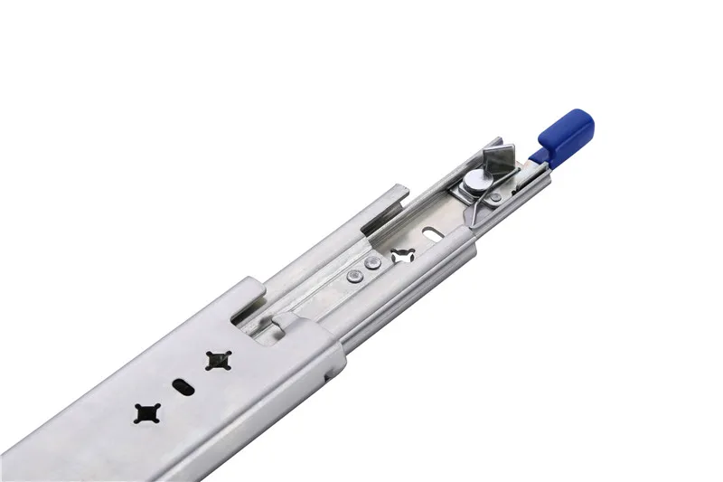 53mm width Ball Bearing Slides  18 inch 115kG 3-Fold Full Extension Heavy Duty Telescopic Drawer Slides Lock in Lock out