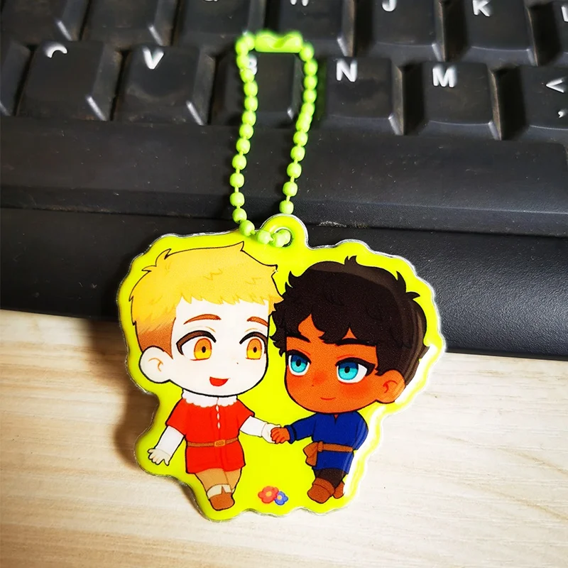 Hot Selling Custom Printed Double Side Anime Cute Women Soft Plastic Cool Custom PVC Puffy Keychain