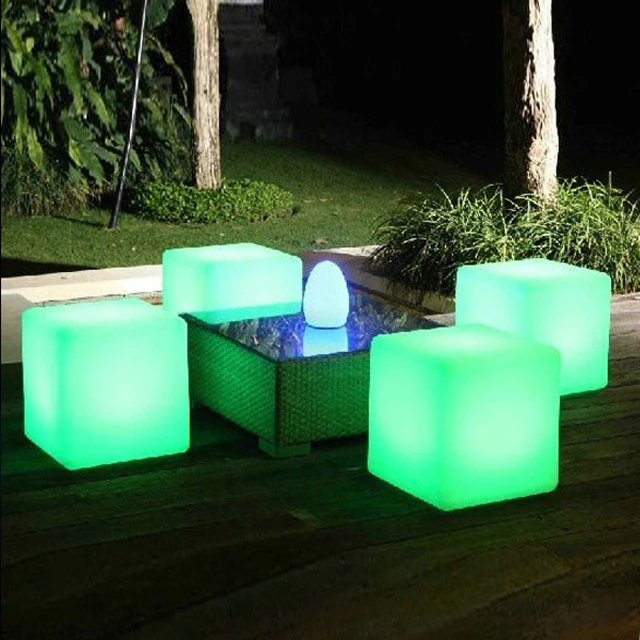 glowing light up bar led cube chair for outdoor party light furniture
