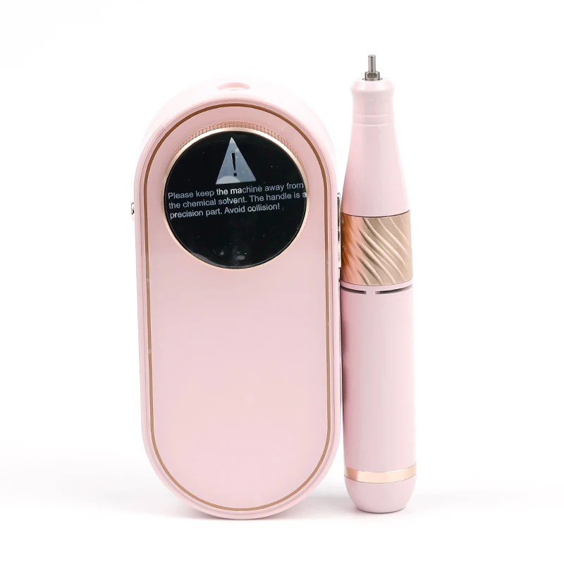 New Nail Drill Machine Handpiece Custom Logo Pink White Black 12Hours Worktime Type C Charge Nail Drill Machine Made in Japan