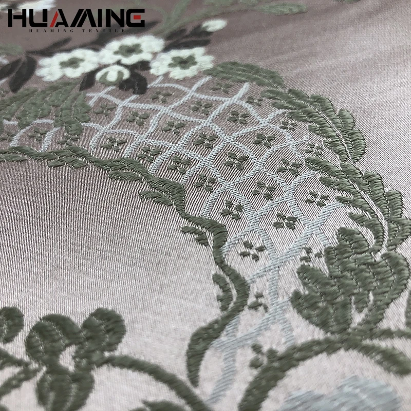 Chinese Style High Density No MOQ Upholstery Fabric Jacquard Yarn Dyed Sofa Cushion Cover Fabric