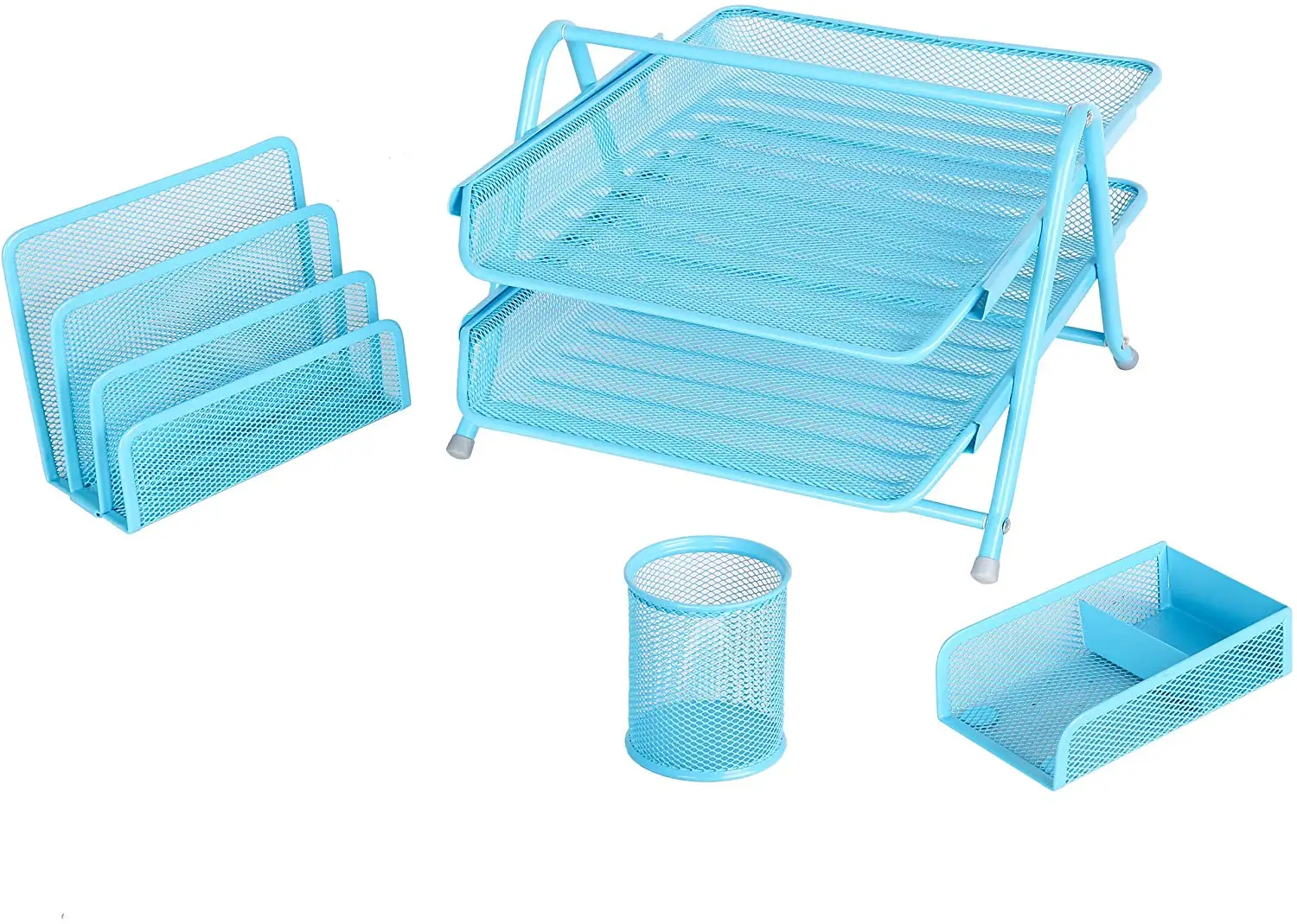 Wideny офисные принадлежности из проволоки, 4 шт., канцелярские наборы, настольный сетчатый держатель для файлов, Набор органайзеров для документов с буквами