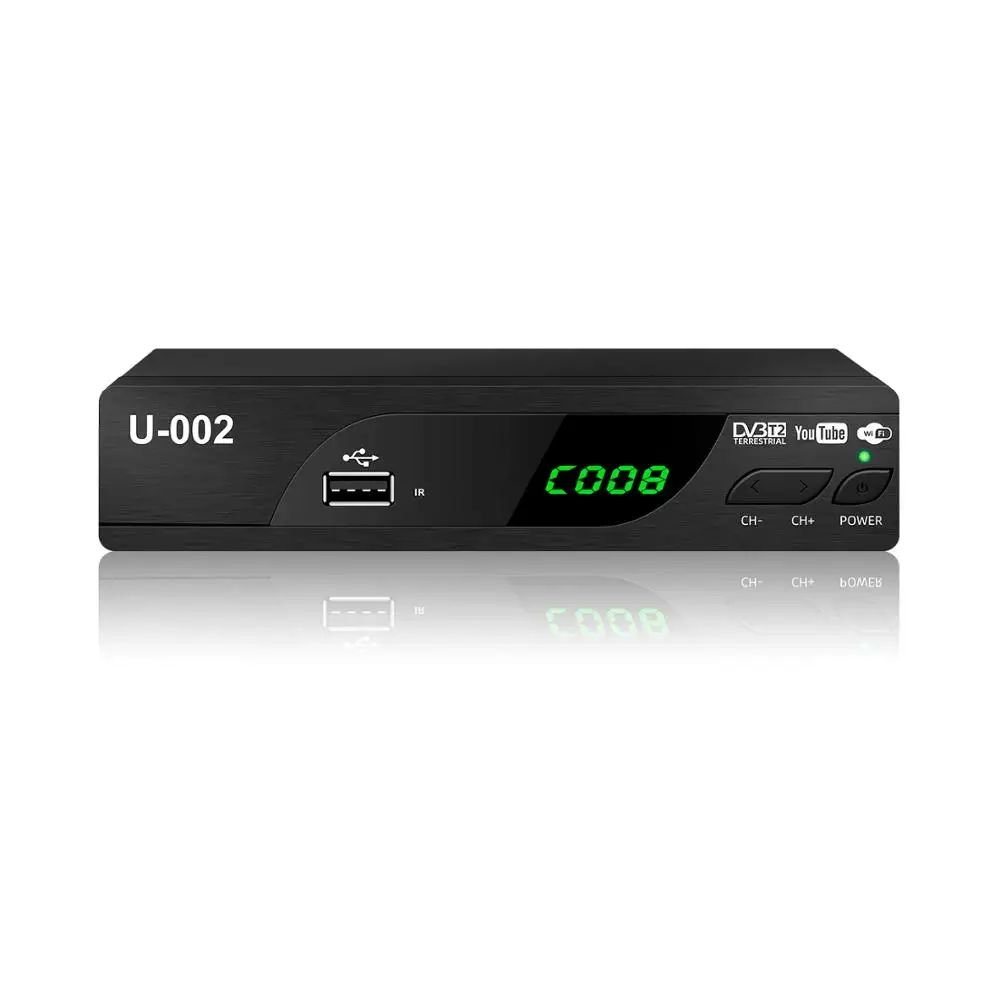 Бестселлер на Alibaba цифровой ТВ тюнер dvb t2 для Колумбии TDT Wi Fi YouTube