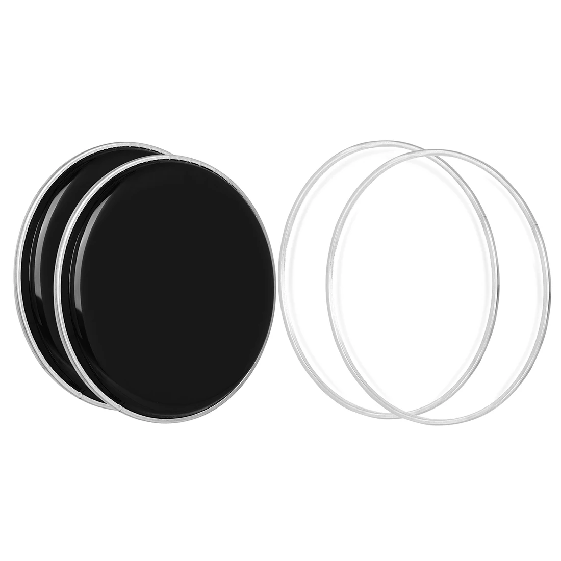 Wholesale Drum Kit Accessories Plastic Drum Skins 2 Pcs 8 inch Black Transparent Drum Skin